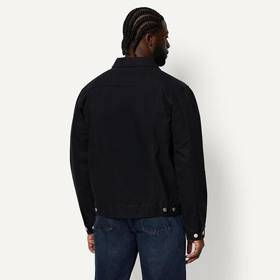 Black Zip-Up Jacket obraz 2